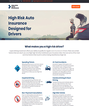 High Rish Auto Insurance